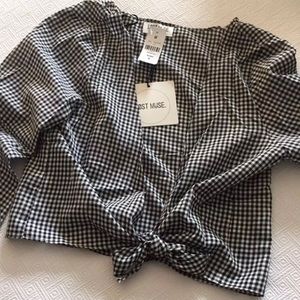 LF gingham top